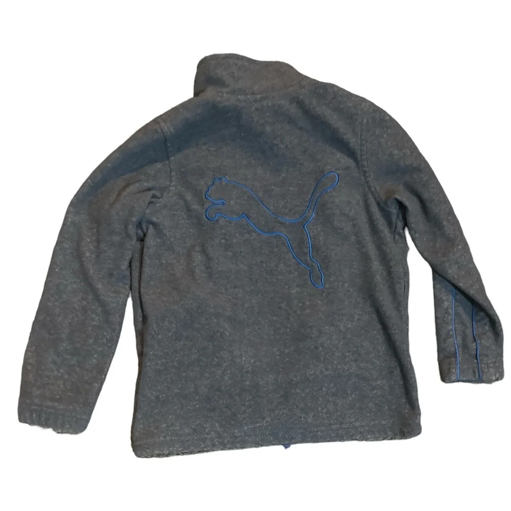 Blue and Grey Puma Zip up Jacket for Kids